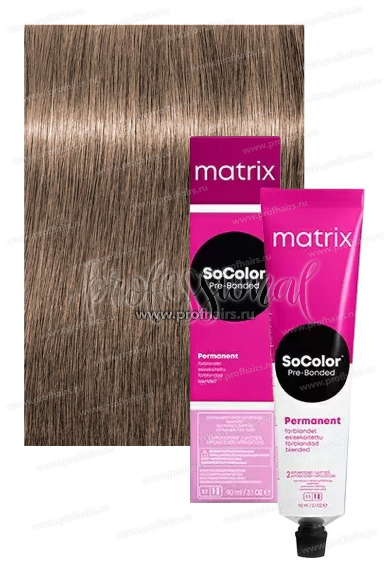 Matrix SoColor Pre-Bonded 9A Очень светлый блондин пепельный 90 мл.