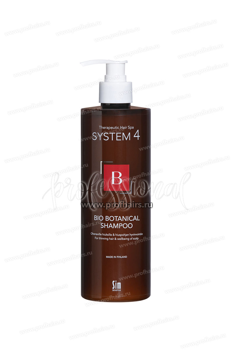 System 4 Bio Botanical Shampoo Шампунь против выпадения и для стимуляции роста волос 500 мл.
