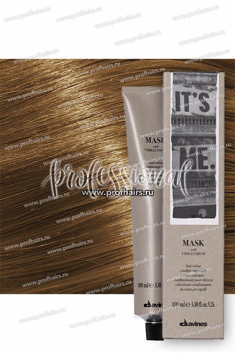 Davines Mask with Vibrachrom Перманентная крем-краска для волос 7,3 Средний блонд золотистый 100 мл.