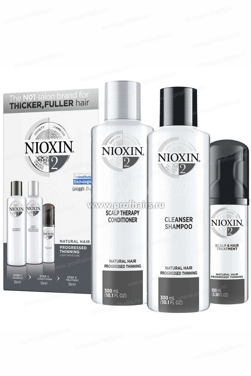 Nioxin 3D Система 2 Набор XXL ухода для натуральных истонченных волос