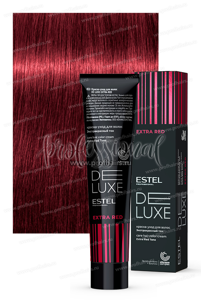 Estel DeLuxe ExtraRed 66/46 Темно-русый медно-фиолетовый 60 мл.