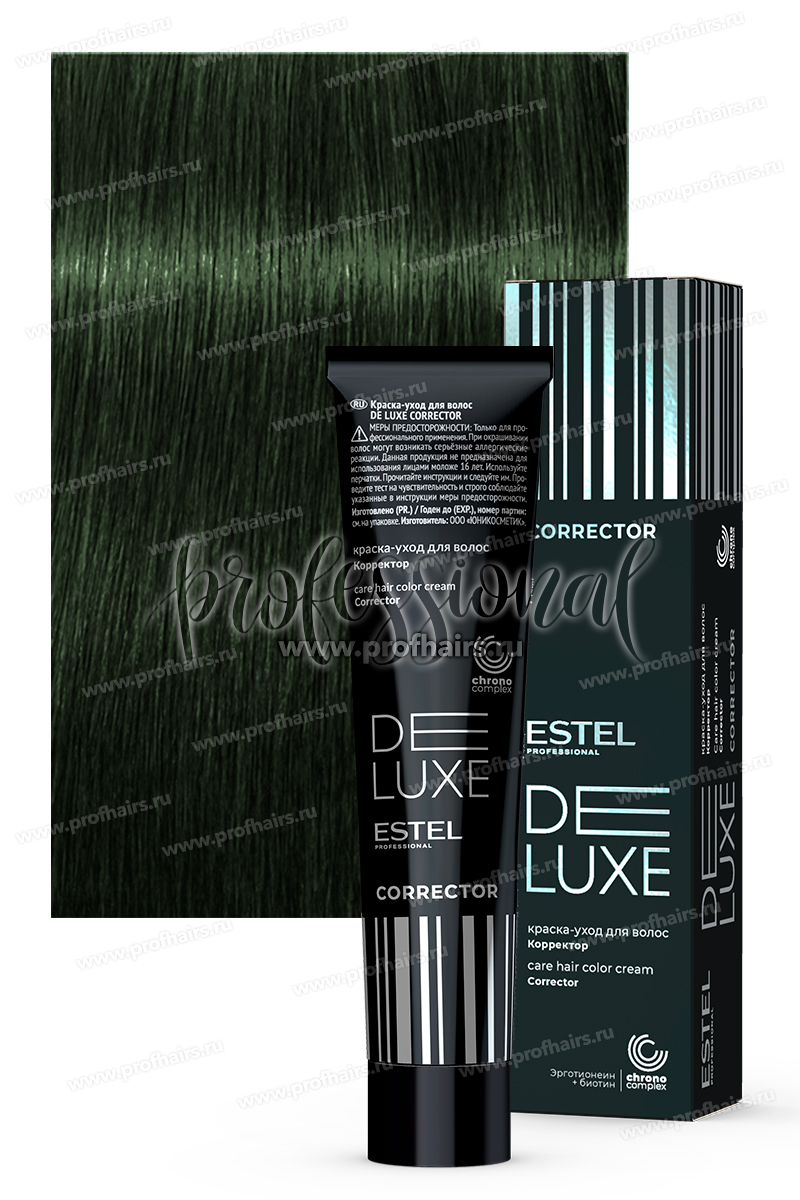 Estel DeLuxe Corrector 0/22 Корректор зеленый 60 мл.