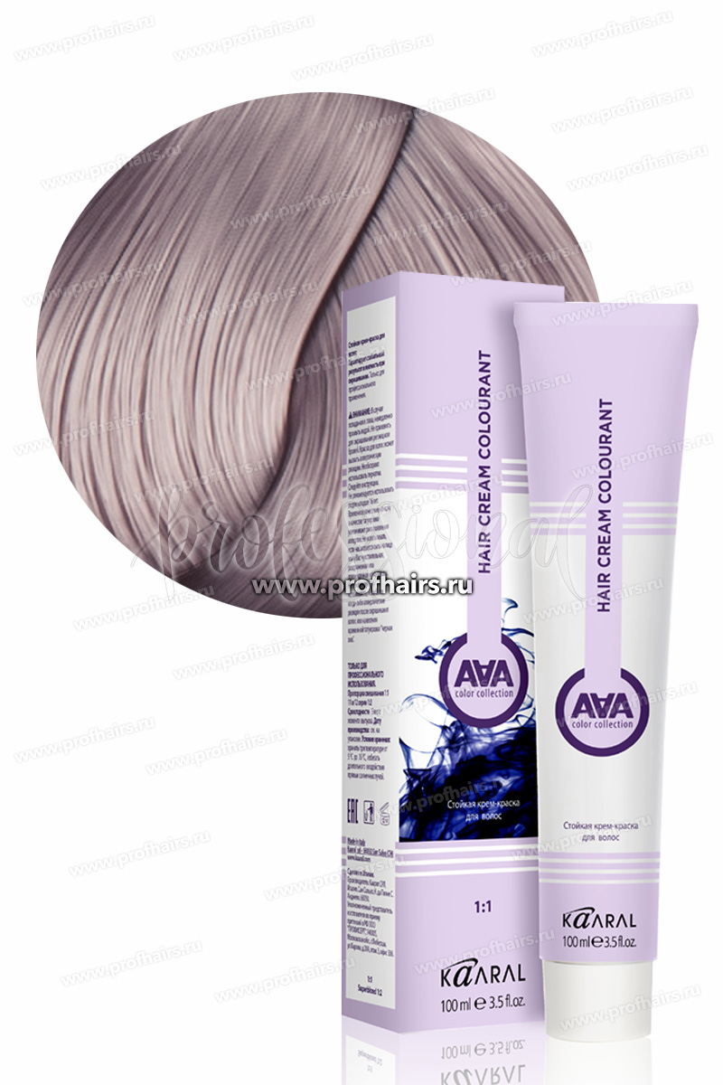 Kaaral AAA Стойкая краска для волос 8.29 Светлый блондин фиолетовый сандре 100 мл.