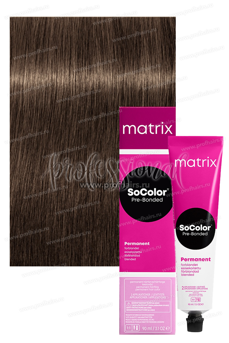 Matrix SoColor Pre-Bonded 7AJ блондин пепельный нефритовый 90 мл.