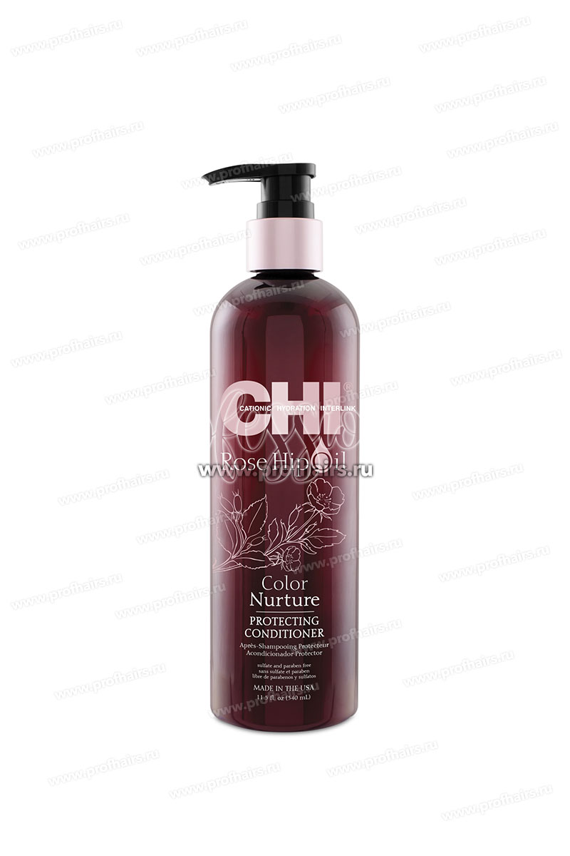 CHI ROSE HIP OIL Кондиционер с маслом дикой розы поддержание цвета 340 мл.