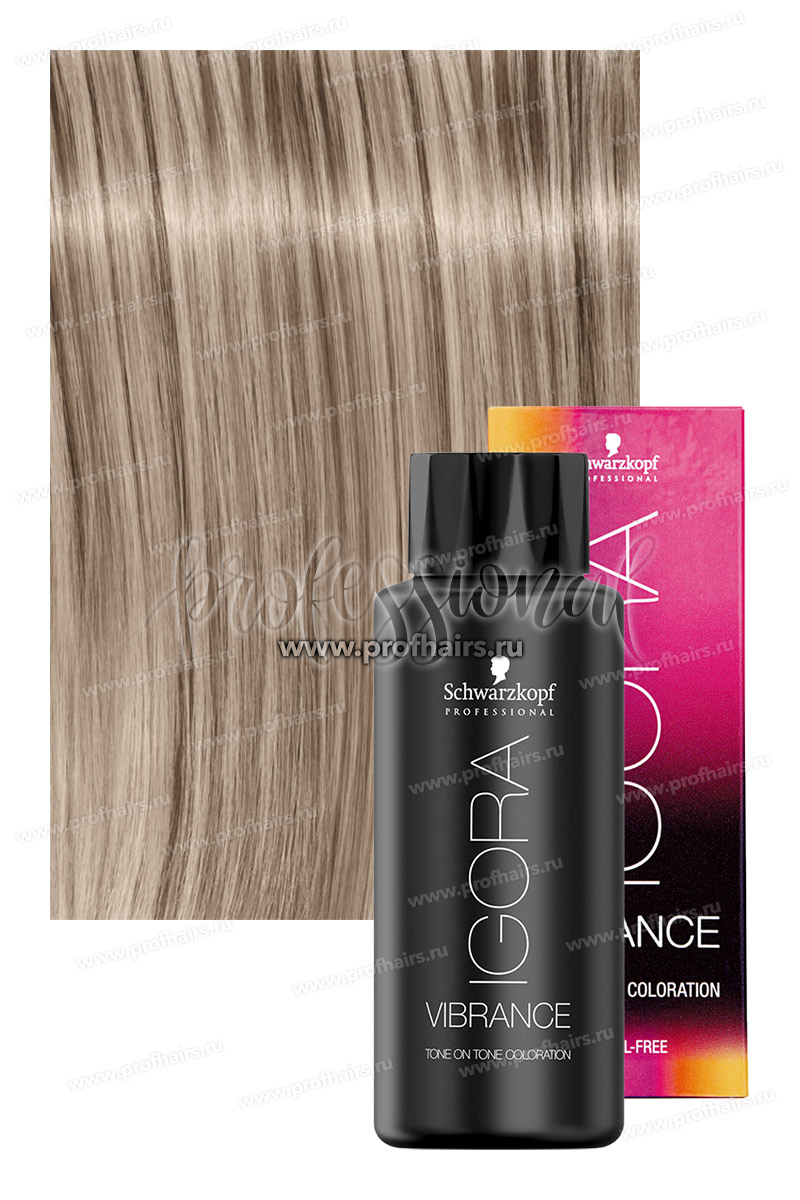 Schwarzkopf Igora Vibrance 9,5-1 Светлый блондин пастельный сандрэ Безаммиачный краситель тон-в-тон 60 мл.