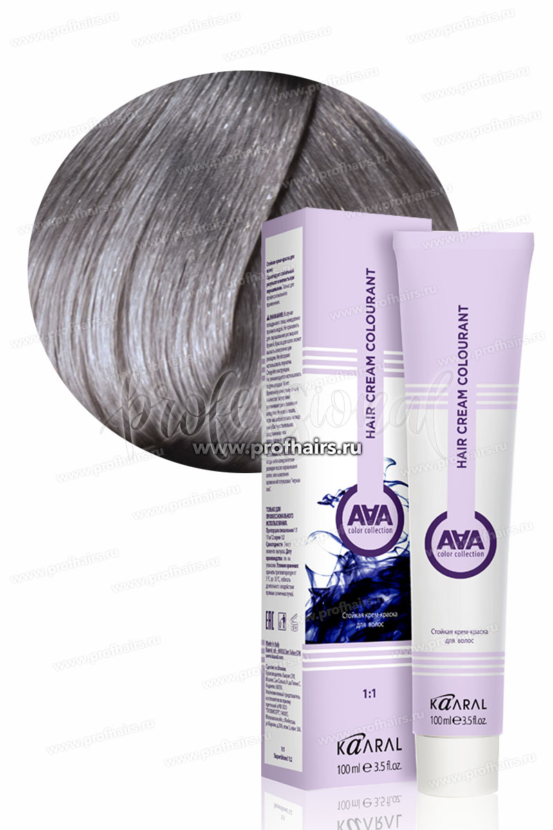 Kaaral AAA Стойкая краска для волос 12.11 Экстра светлый интенсивный пепелый блондин 100 мл.