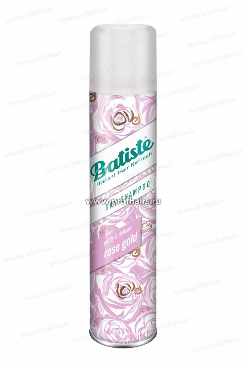 Batiste Dry Shampoo Rose Gold Сухой шампунь с ароматом розы и жасмина 200 мл.