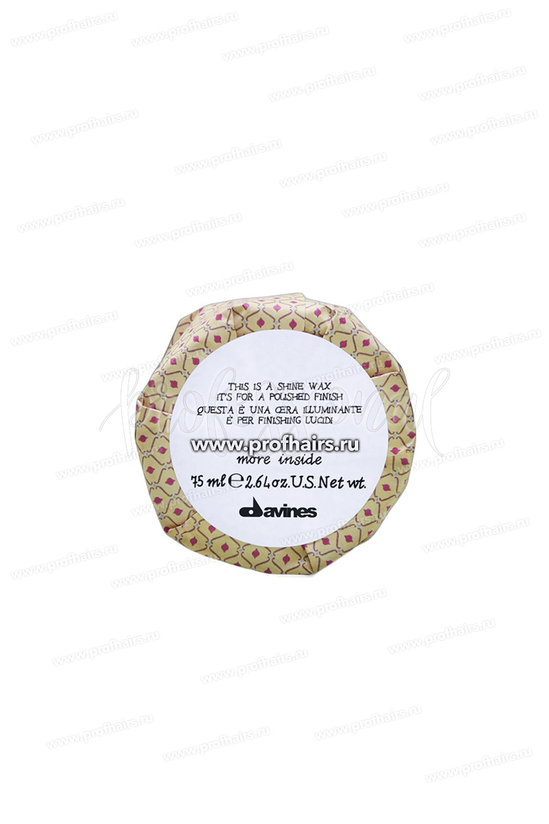 Davines More Inside Shine Wax Воск-блеск для глянцевого финиша 75 мл.