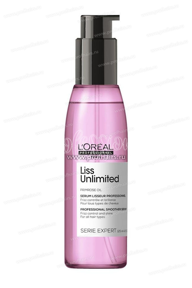 L'Oreal Liss Unlimited Разглаживающее термозащитное масло-сияние для жестких волос 125 мл.