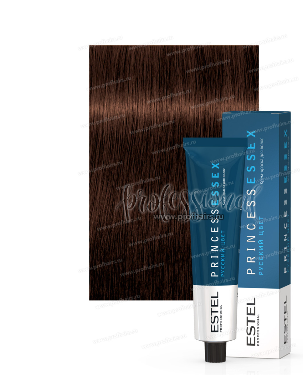Estel Princess Essex 5/77 Светлый шатен коричневый интенсивный (Эспрессо) Крем-краска для волос 60 мл.