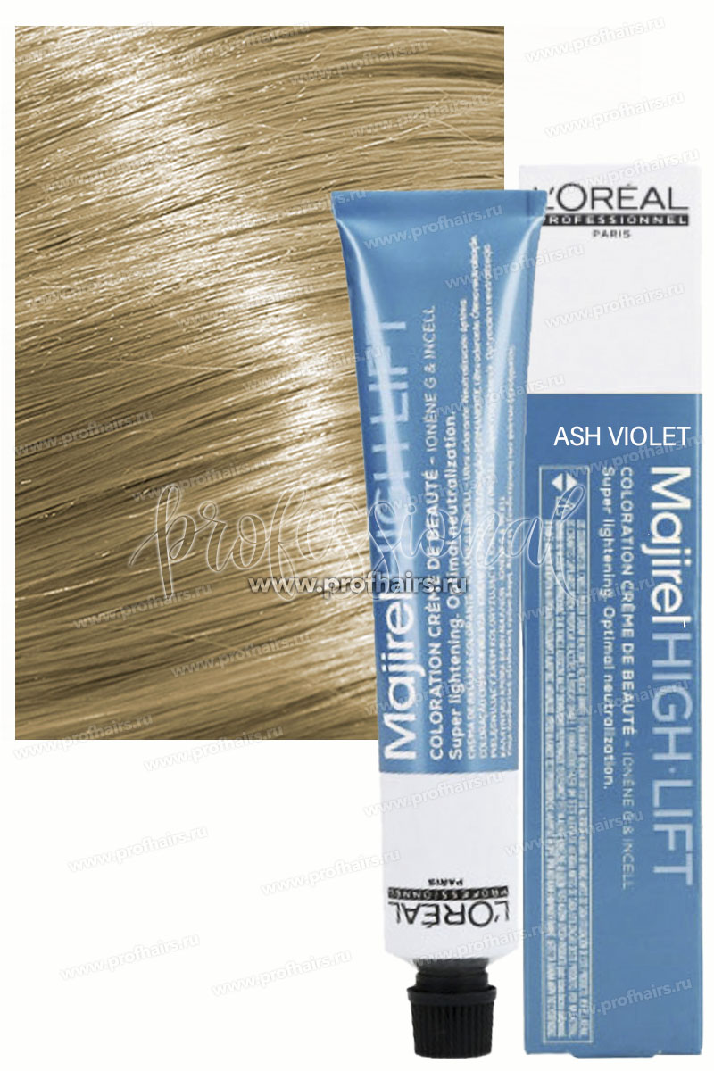 L'Oreal Majirel High Lift HL Ash-Violet (B6) Пепельно-перламутровый оттенок. Осветляющий краситель 50 мл.