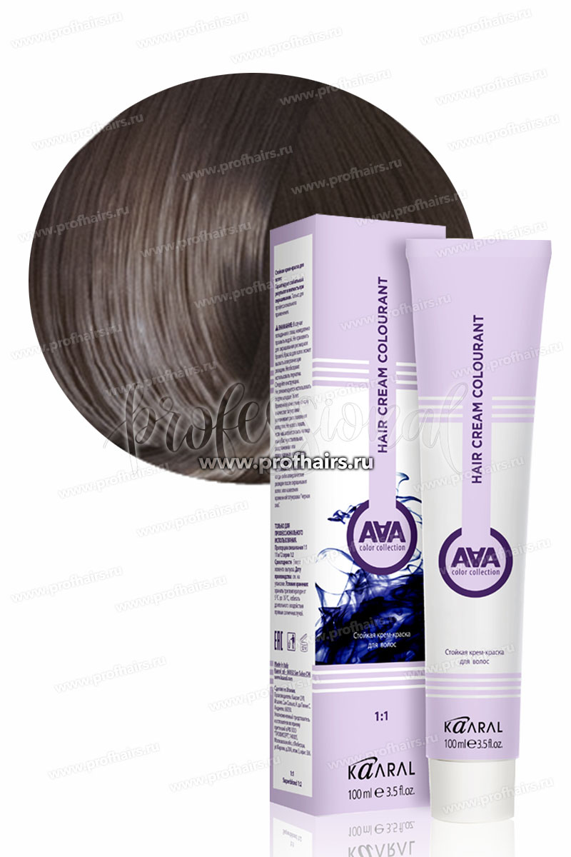Kaaral AAA Стойкая краска для волос 6.00 Темный блондин интенсивный натуральный 100 мл.