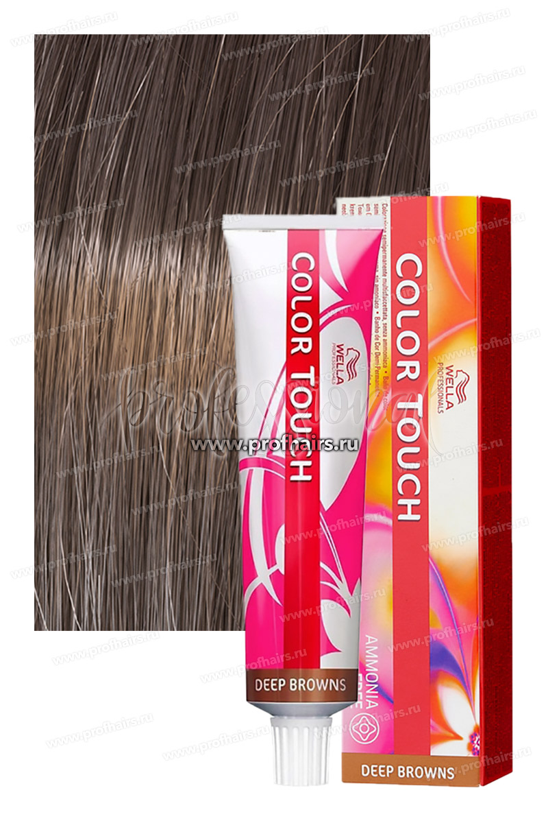 Wella Color Touch Deep Brown 7/71 Янтарная куница Оттеночная крем-краска 60 мл.