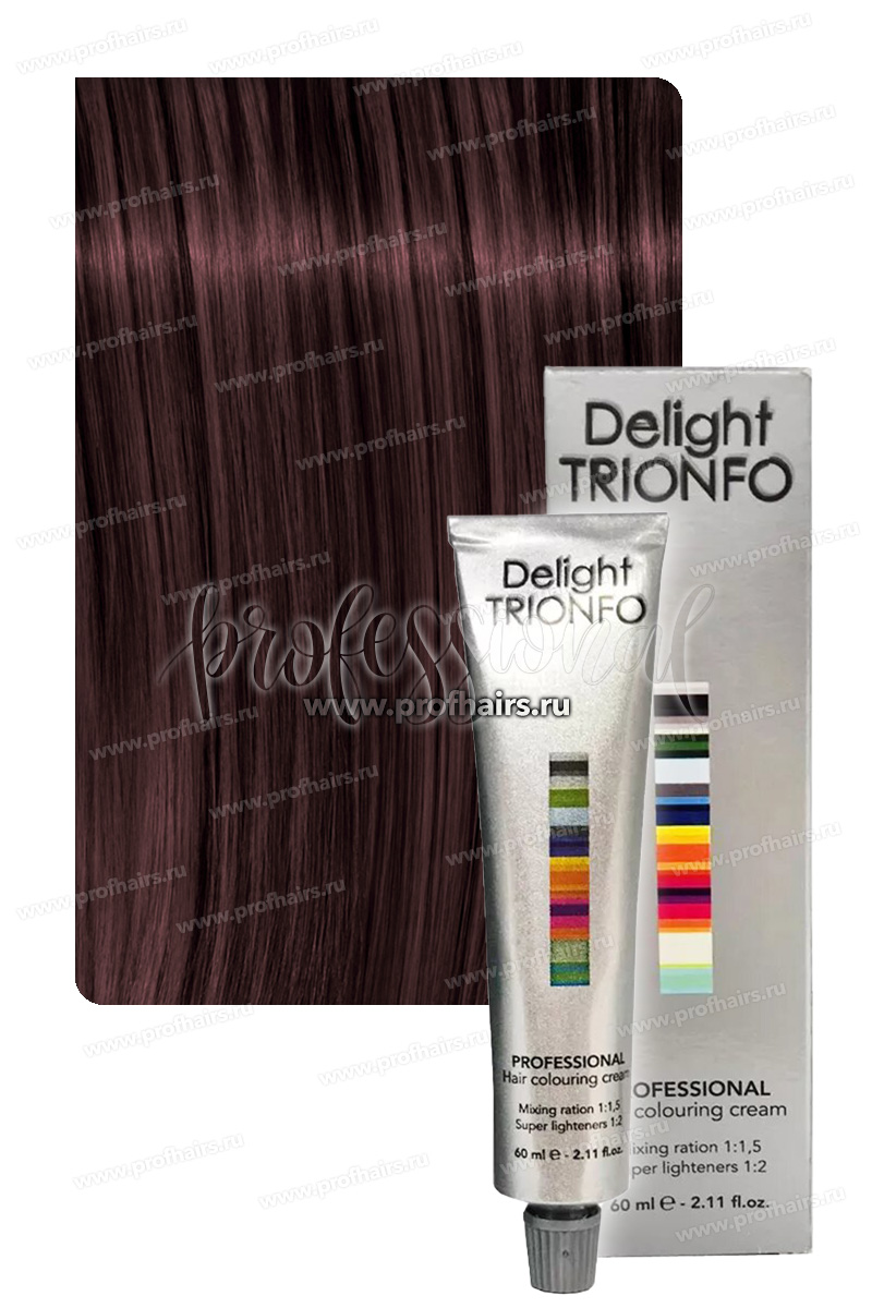Constant Delight Trionfo Стойкая крем-краска для волос 5-89 Светло-коричневый красно-фиолетовый 60 мл.