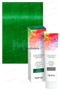 Tefia CALEIDO Colors Пигмент прямого действия для волос Зеленый 100 мл.