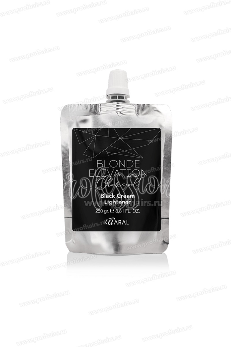 Kaaral Blonde Elevation Charcoal Черный угольный осветляющий Крем для волос 250 мл.