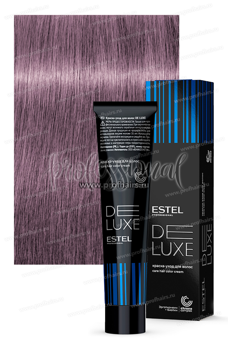 Estel DeLuxe 8/66 Светло-русый фиолетовый интенсивный Краска-уход 60 мл.