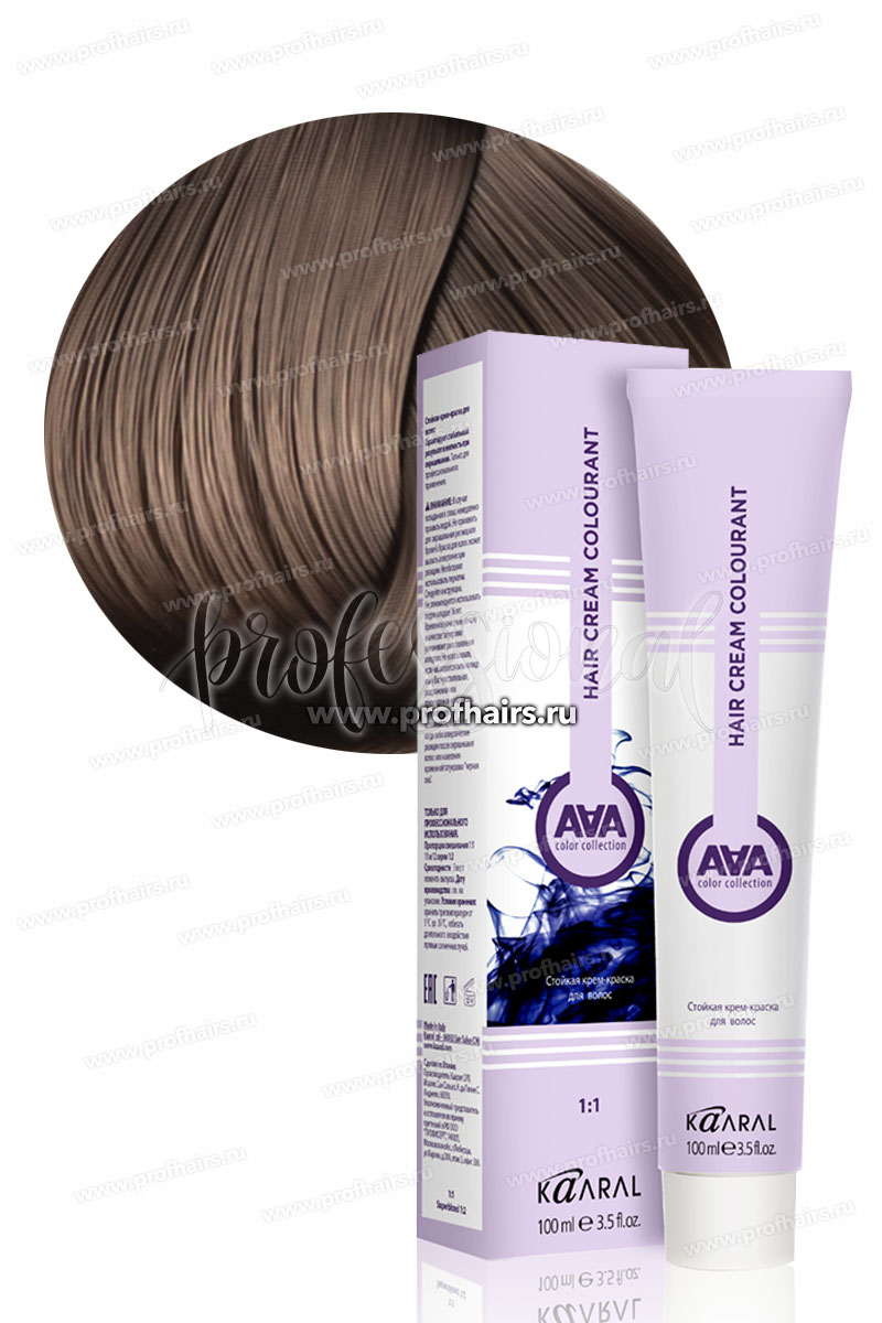 Kaaral AAA Стойкая краска для волос 8.02 Светлый фиолетовый блондин 100 мл.
