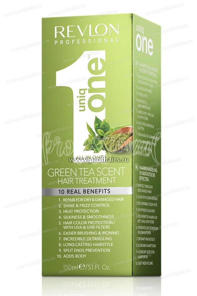 Revlon Professional Uniq One Green Tea Спрей-маска универсальная несмываемая (Зеленый чай) 150 мл.