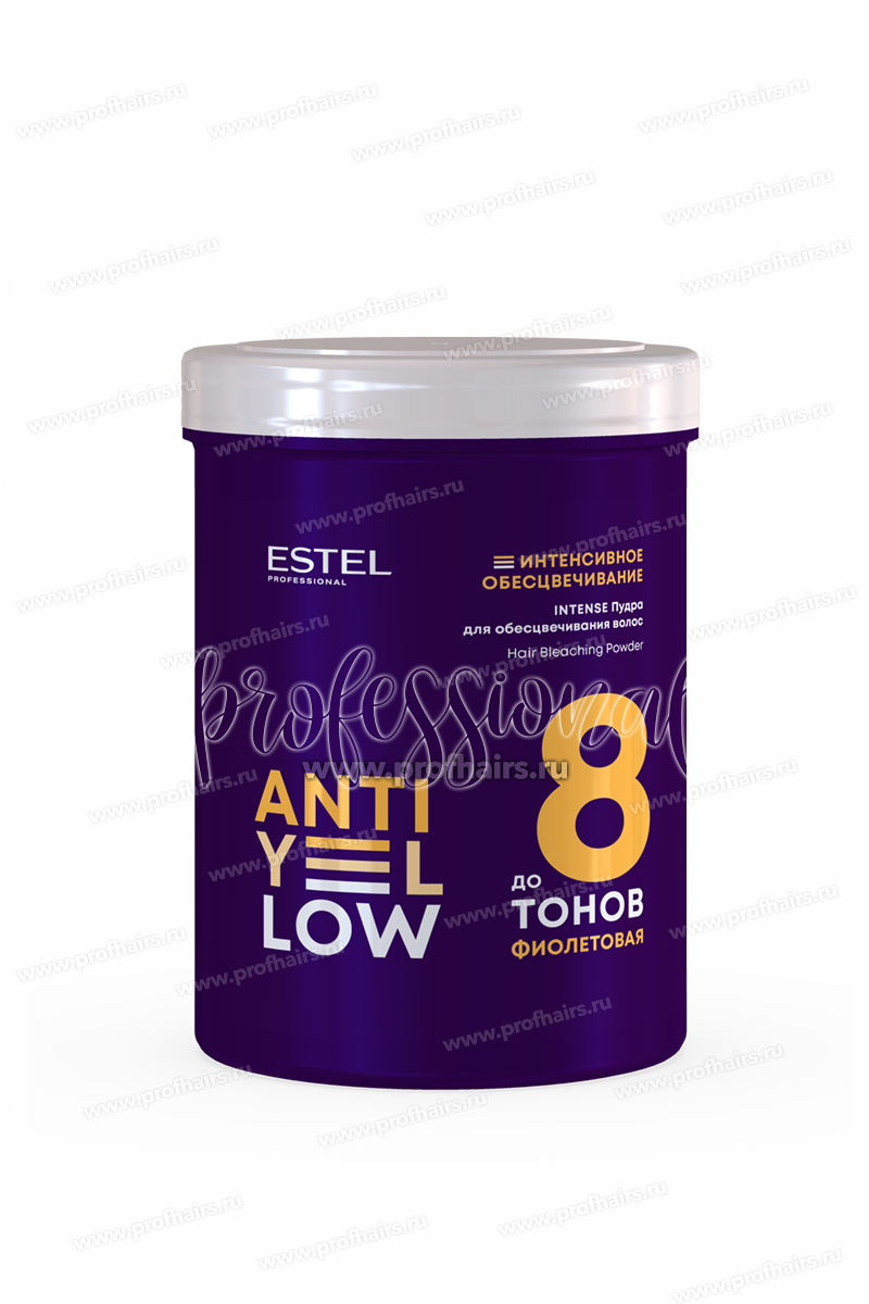 Estel Anti-Yellow INTENSE Пудра для обесцвечивания волос до 8 тонов 500 г.