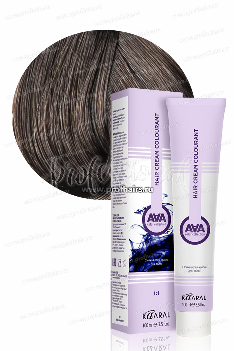 Kaaral AAA Стойкая краска для волос 4.0 Каштан 100 мл.