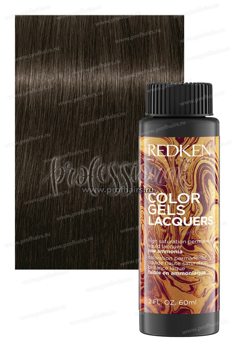 Redken Color Gel Lacquers 6NA Granite Перманентный щелочной краситель 60 мл.