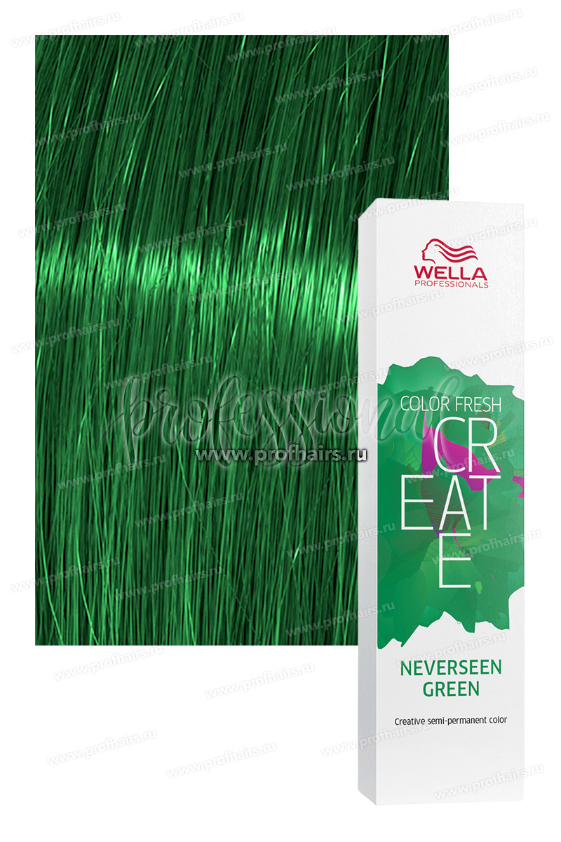 Wella Color Fresh Create Neverseen Green Тропический зеленый оттеночная краска 60 мл.