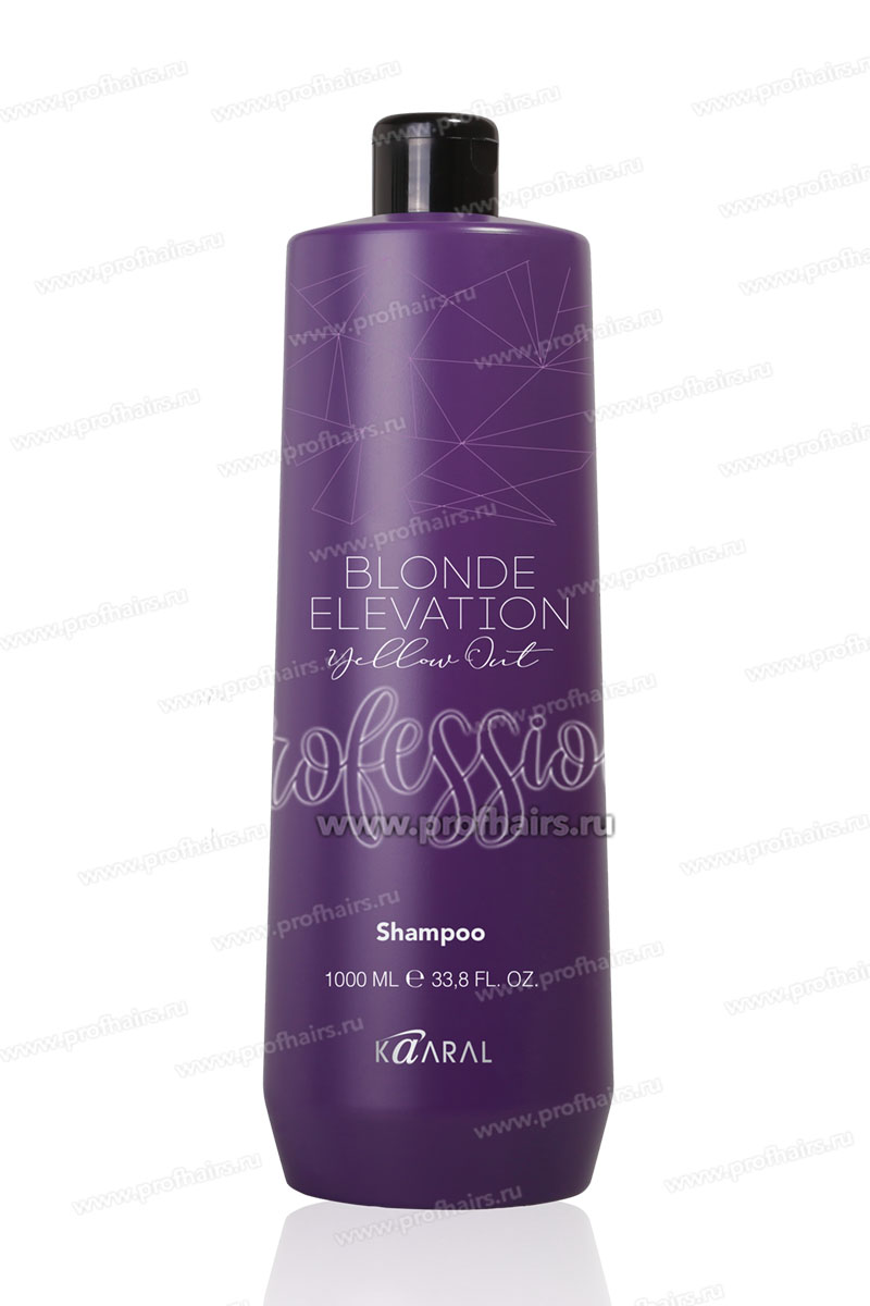 Kaaral Blonde Elevation Шампунь антижелтый для обесцвеченных, блондированных, мелированых волос 1000 мл.