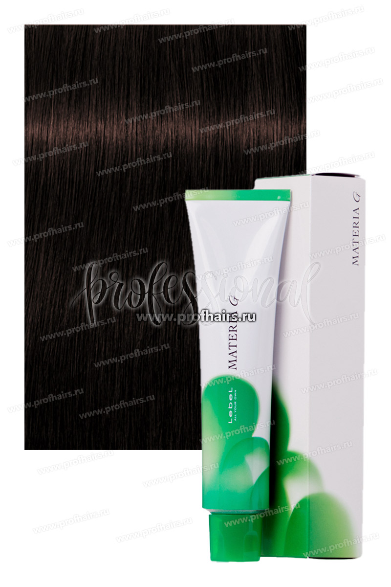 Lebel Materia G WB-4G Краска для седых волос Тон Шатен теплый коричневый 120 гр.