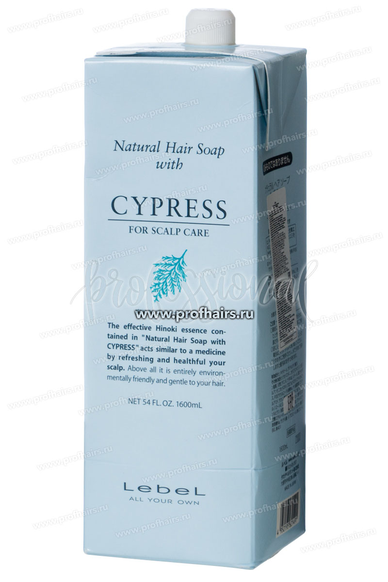 Lebel Hair Soap with Cypress Шампунь "Кипарис" для чувствительной кожи головы 1600 мл.
