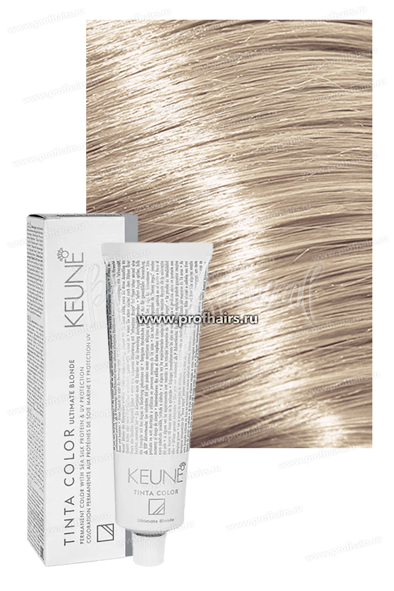 Keune Tinta color Ultimate Blonde Профессиональная осветляющая краска для волос 1001 Специальный пепельный блондин 60 мл.