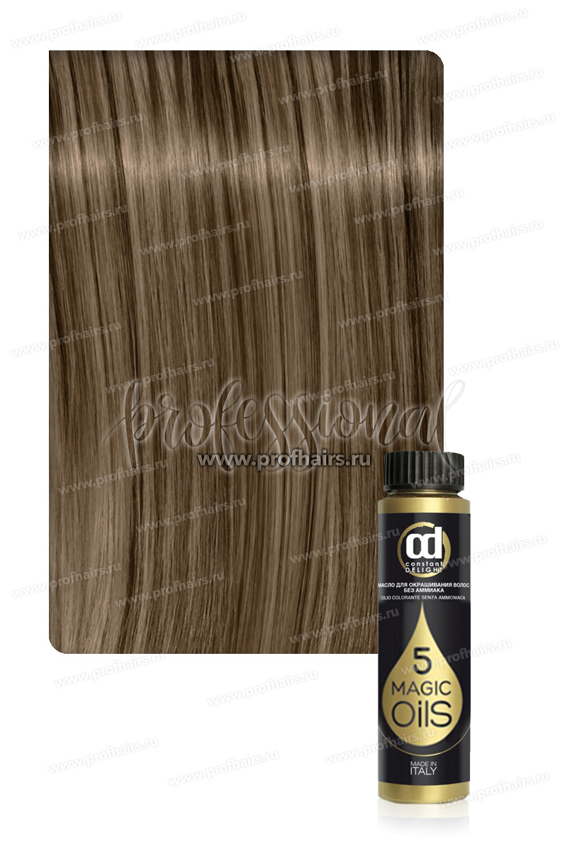 Constant Delight 5 Magic Oil Масло для окрашивания волос без аммиака 7/02 русый натуральный пепельный 50 мл.