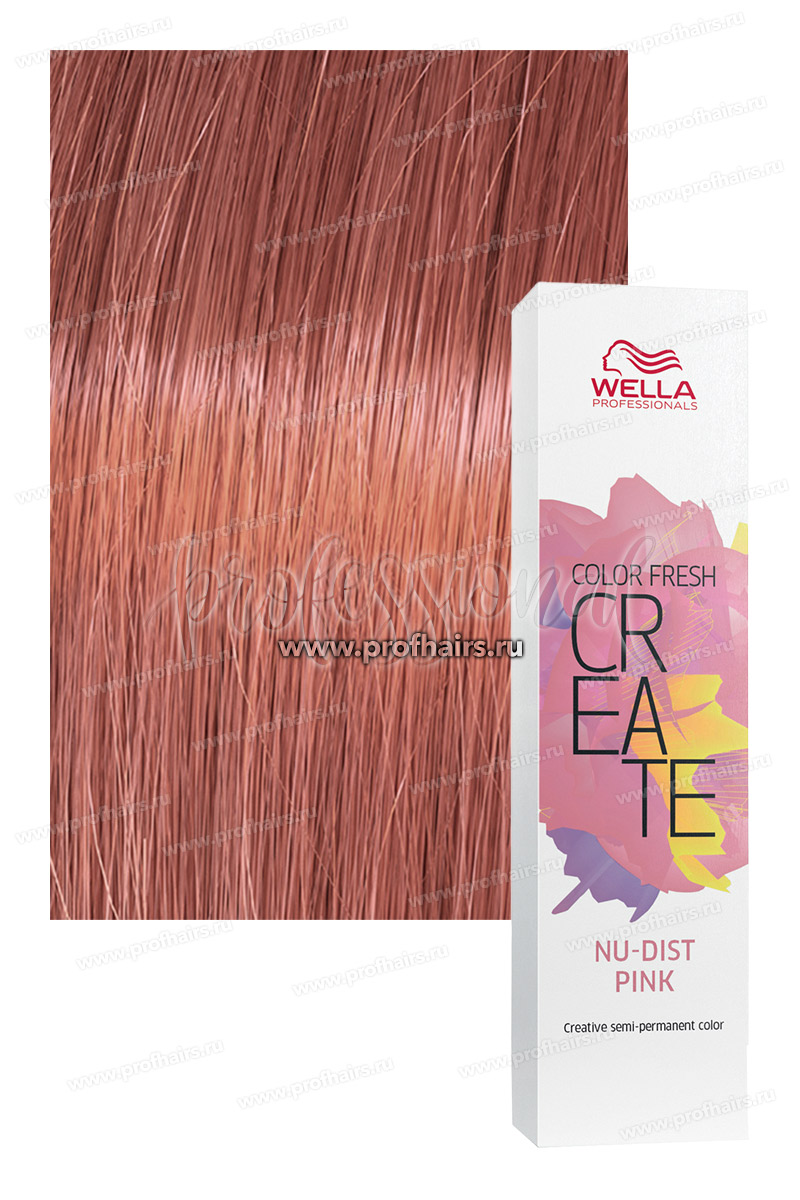 Wella Color Fresh Create Nu-Dist Pink Пудровый розовый оттеночная краска 60 мл.