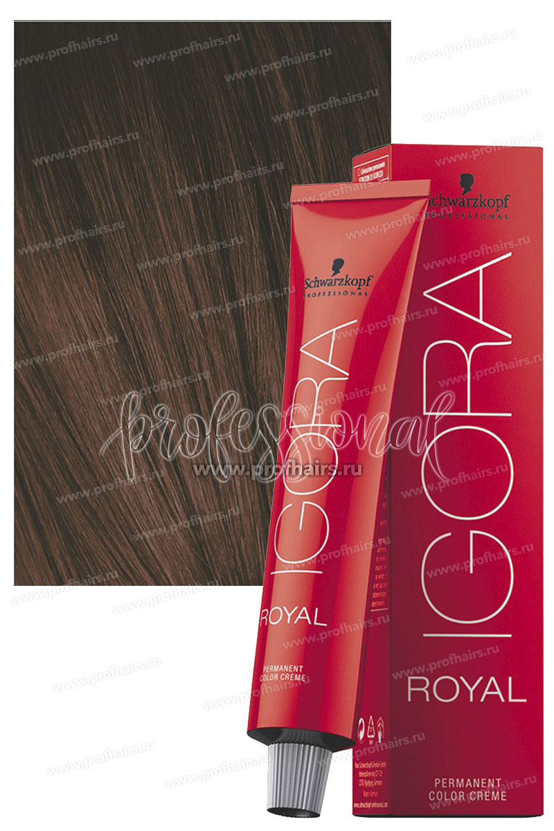 Schwarzkopf Igora Royal NEW 5-68 Краска для волос Светлый коричневый шоколадный красный 60 мл.