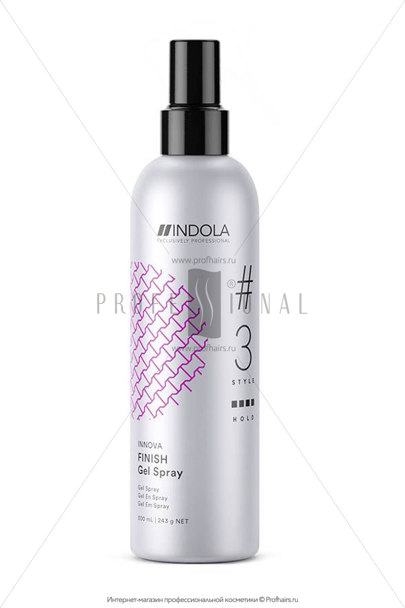 Indola Finish Gel Spray Гель-спрей для волос 300 мл.