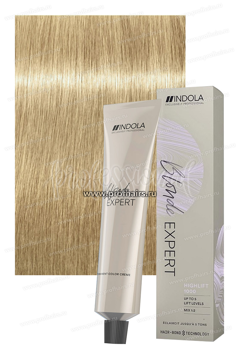 Indola Blonde Expert Highlift 1000.1 Специальный пепельный блондин 60 мл.