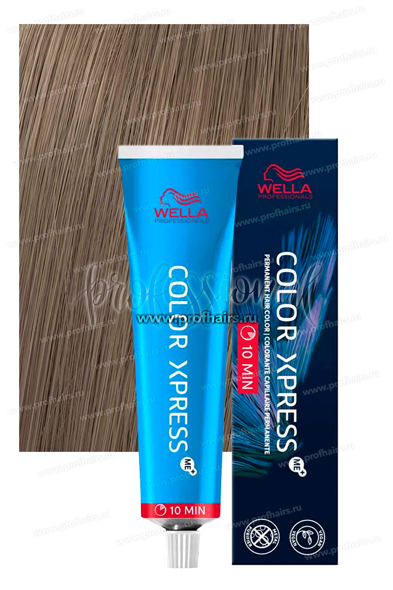 Wella Color Xpress Перманентная краска для волос 7/1 Блондин пепельный 60 мл.
