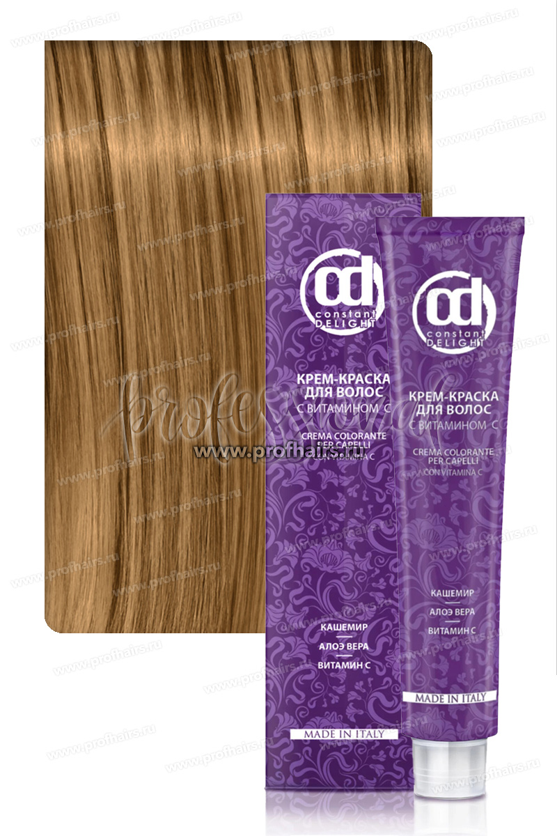 Constant Delight Крем-краска для волос с витамином С 8/65 Светло-русый шоколадно-золотистый 100 мл.
