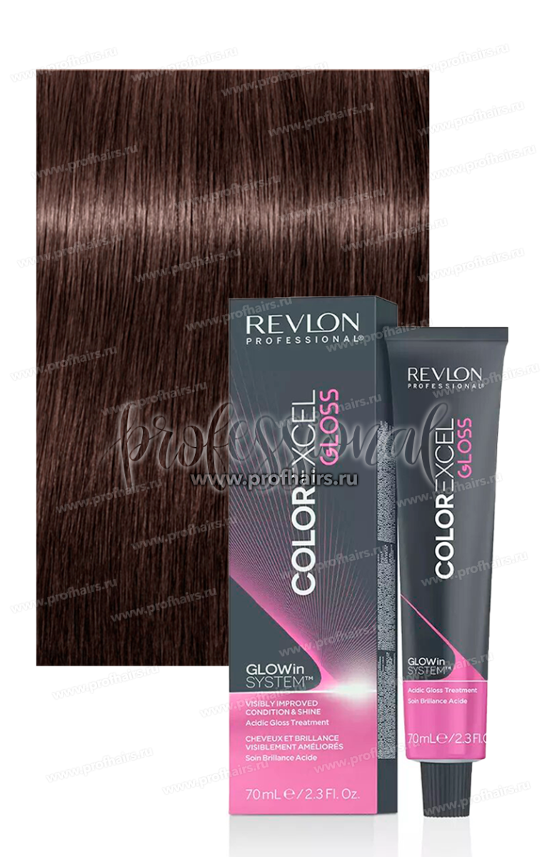 Revlon Color Excel Gloss 6.12 Кислотный краситель Темный грейдж 70 мл.