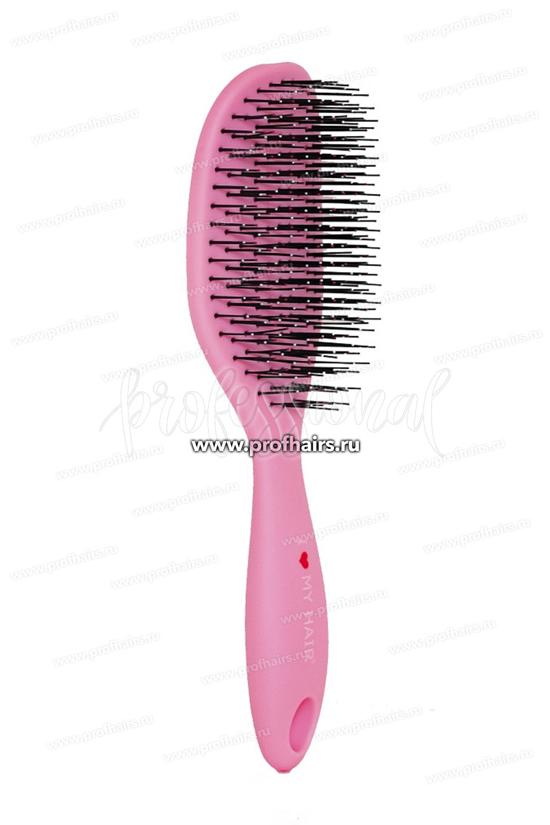 Ginko Spider Classic 1502S Щетка для расчесывания волос Розовая, матовая размер L