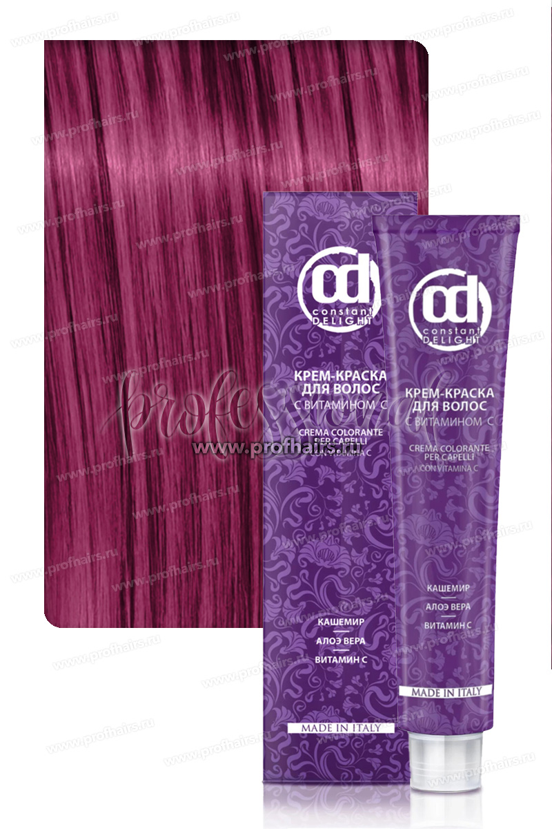 Constant Delight Крем-краска для волос с витамином С 0/89 Микстон маджента 60 мл.