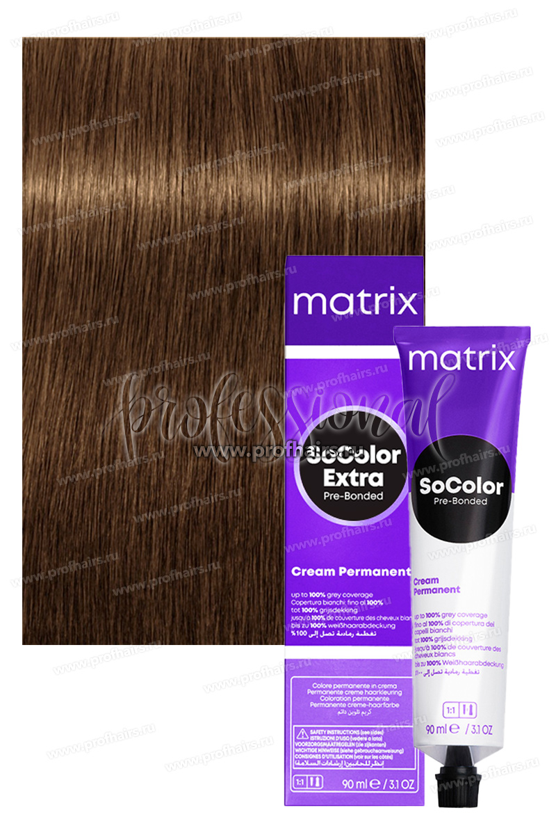 Matrix SoColor Pre-Bonded 506NV/6.02 Темный блондин натуральный перламутровый 90 мл.