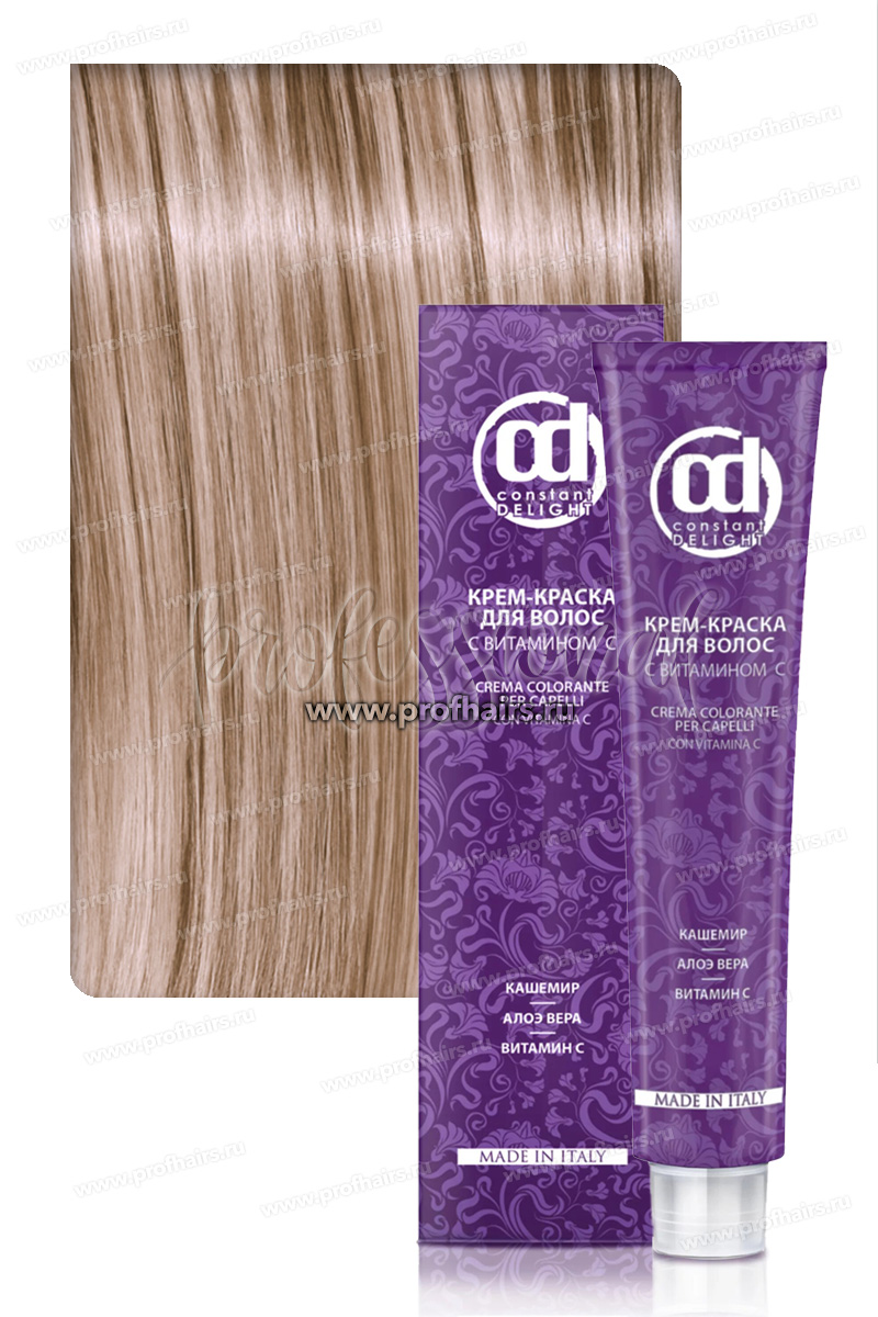 Constant Delight Крем-краска для волос с витамином С 10/69 Светлый блондин шоколадно-фиолетовый 100 мл.
