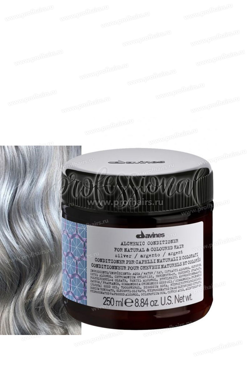 Davines Alchemic Кондиционер оттеночный для натуральных и окрашенных волос серебряный 250 мл.