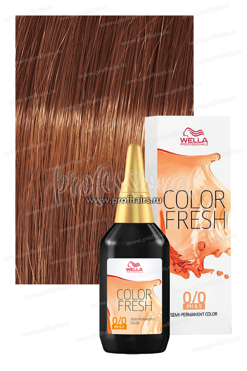 Wella Color Fresh оттеночная краска 6/34 Темно-золотистый медный 75 мл.