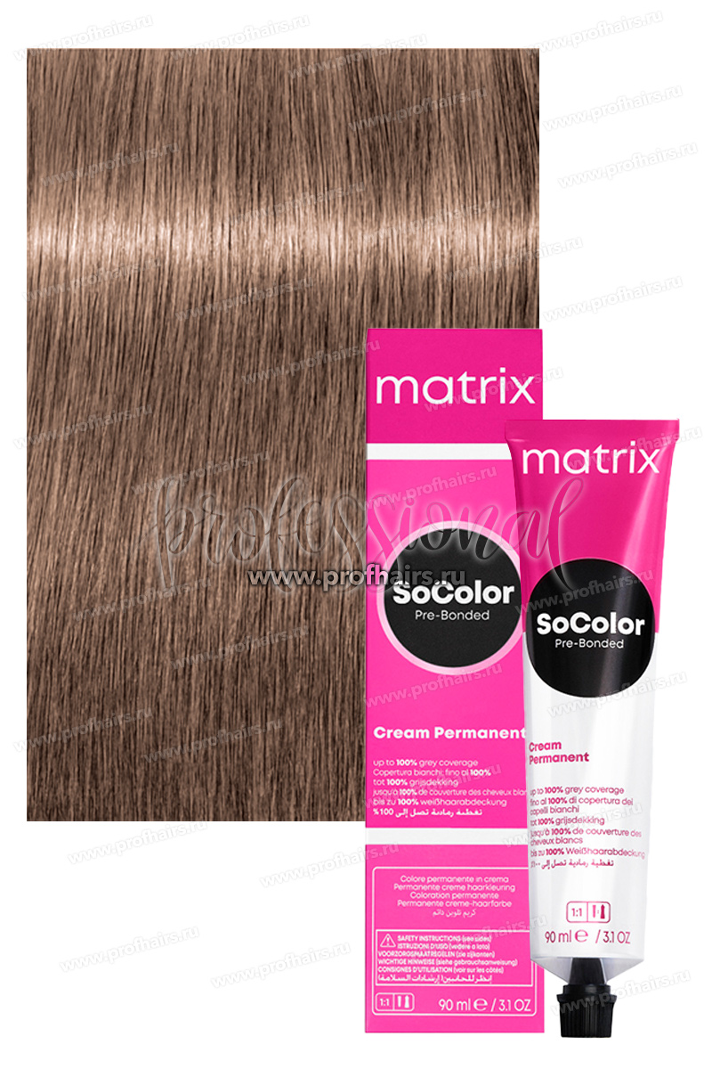 Matrix SoColor Pre-Bonded 9M/9.8 Очень светлый блондин мокка 90 мл.