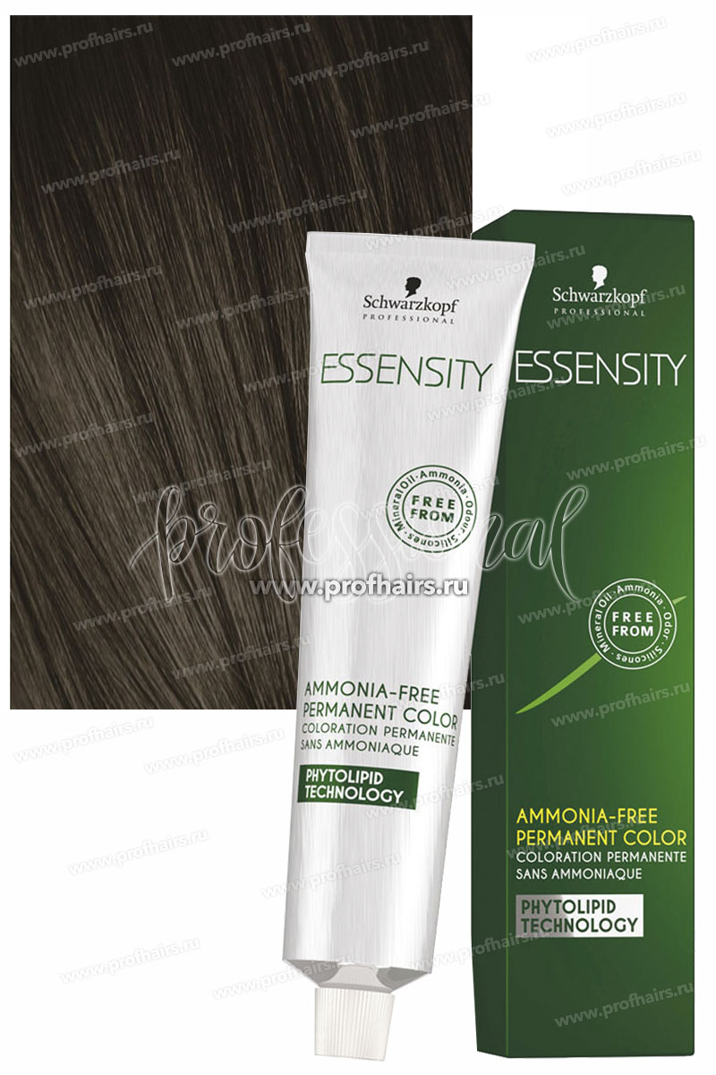 Schwarzkopf Essensity 5-31 Светлый коричневый матовый сандрэ Безаммиачный краситель 60 мл.