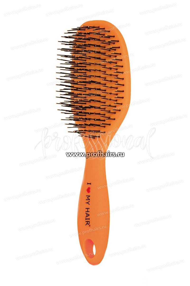 Ginko Spider Classic 1502S Щетка для расчесывания волос Оранжевая, матовая размер L
