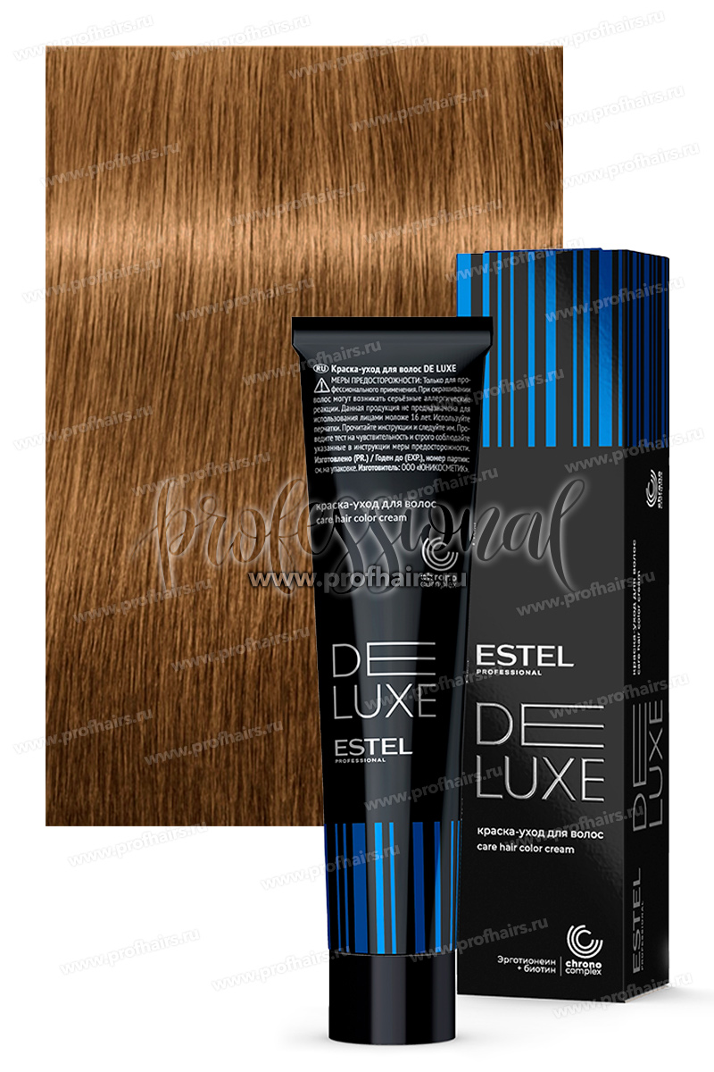 Estel DeLuxe 8/7 Светло-русый коричневый  Краска-уход 60 мл.